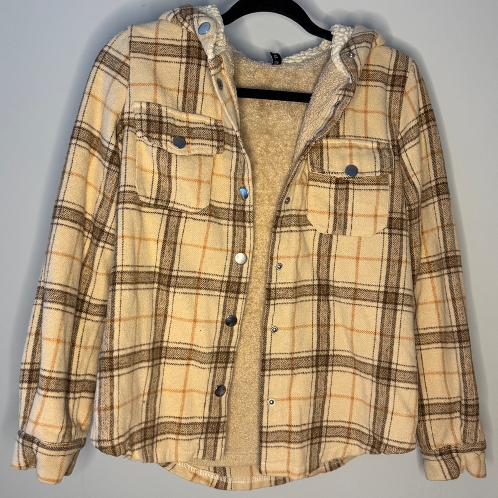 Cute Flannel Sherpa Jacket